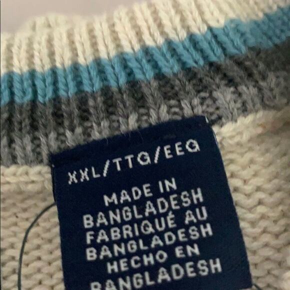 NWT CHAPS BEIGE SWEATER LOGO‎ CREWNECK SIZE VARIOUS - Picture 7 of 8